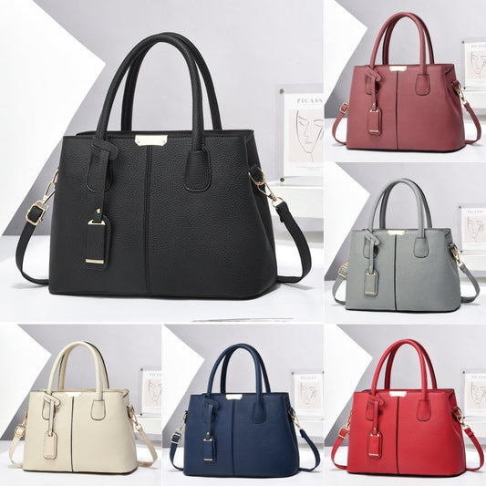 Women PU Leather Handbags Ladies Large Capacity Tote Bag Female Square