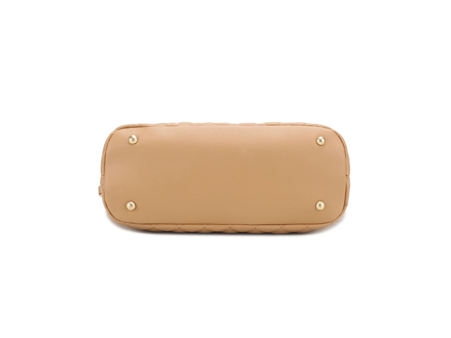 Tansy Quilted Vegan Leather Women Tote Bag with Pouch– 2 pieces