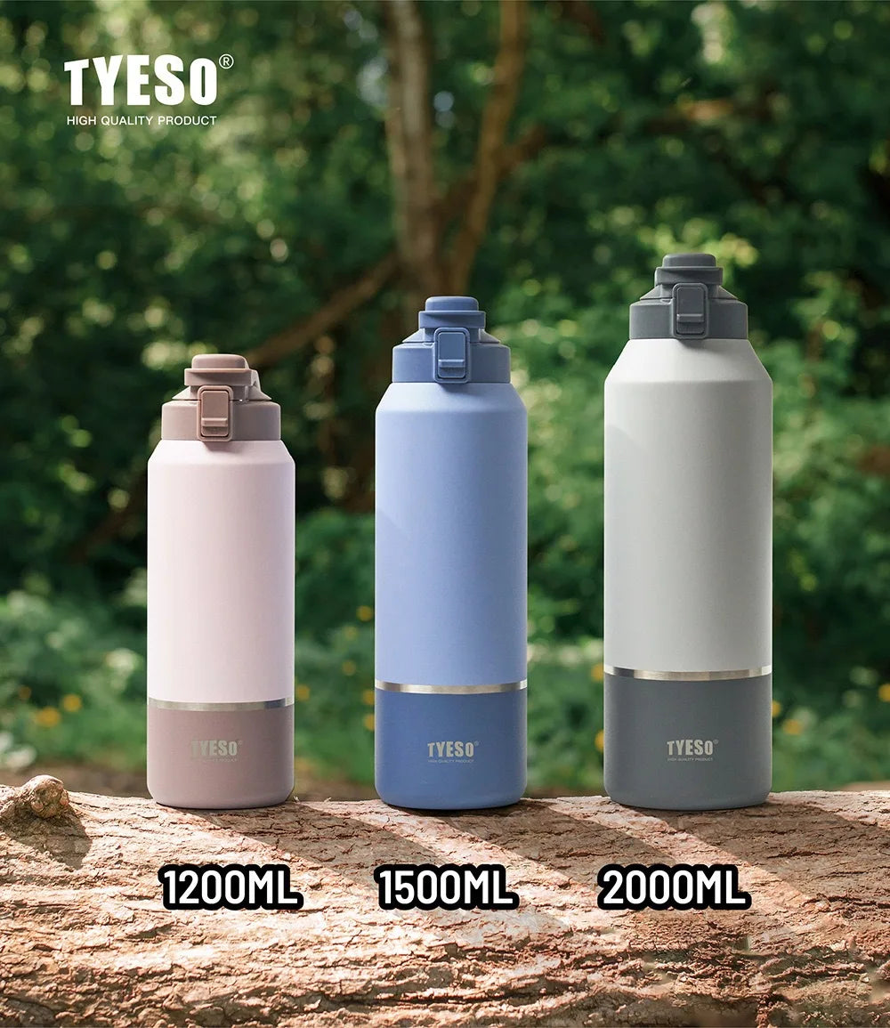 Tyeso Large Capacity Insulated Water Bottle Portable Travel Mug with