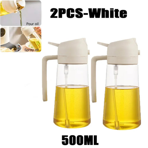 2in1 Kitchen Spray Oil Dispenser Oil Sprayer Polisher or Oil Brush for
