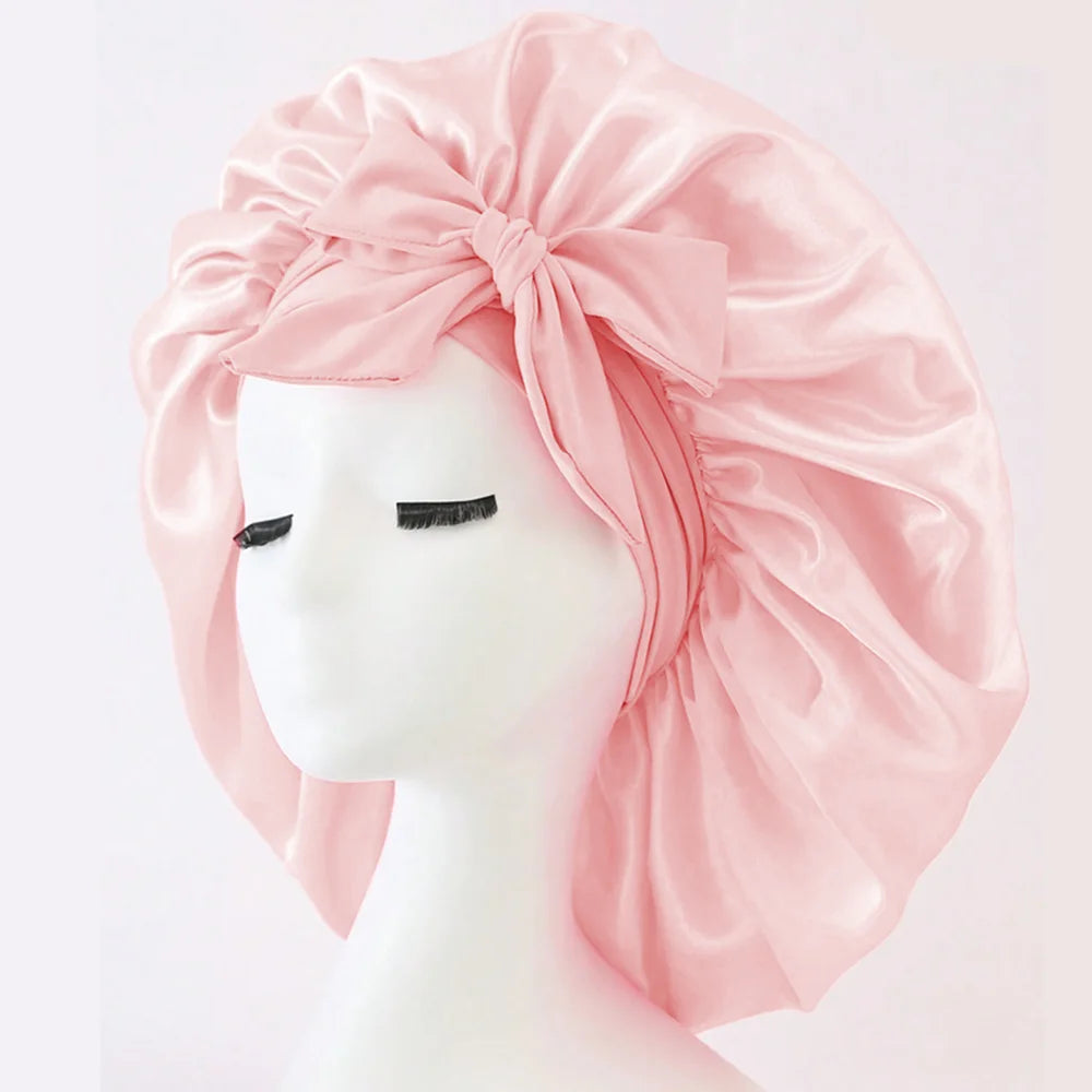 Satin Bonnet Silk Bonnet Adjustable Bonne For Sleeping Hair Bonnet