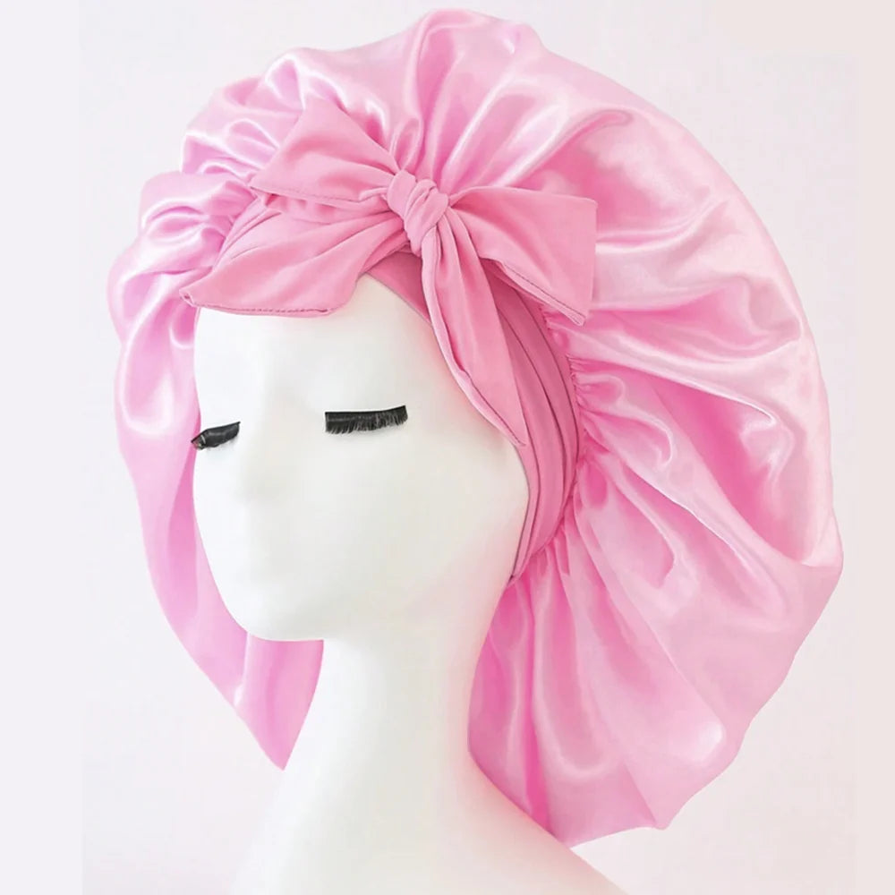 Satin Bonnet Silk Bonnet Adjustable Bonne For Sleeping Hair Bonnet