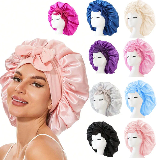 Satin Bonnet Silk Bonnet Adjustable Bonne For Sleeping Hair Bonnet