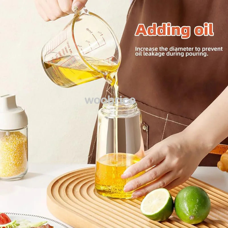 2in1 Kitchen Spray Oil Dispenser Oil Sprayer Polisher or Oil Brush for