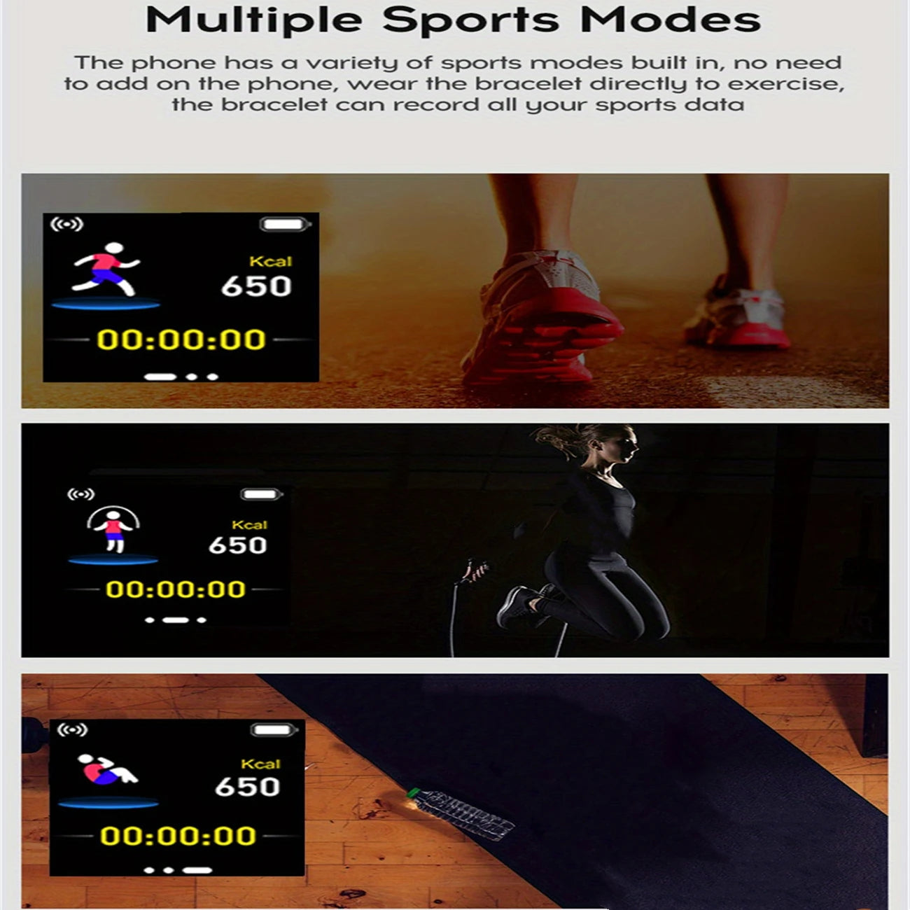 Sports Smartwatch Women Bracelet Men Smart Watch connected Music