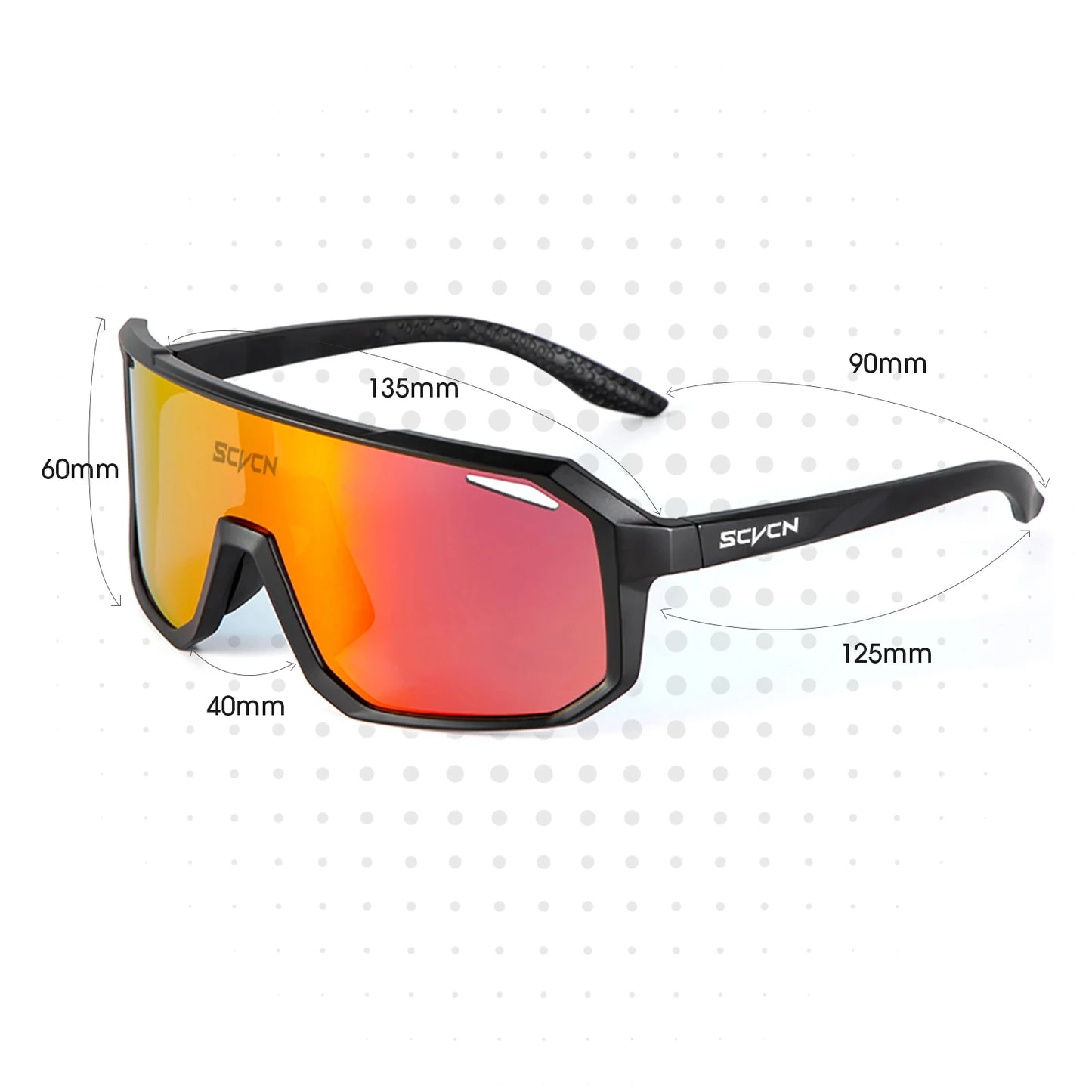 SCVCN New Cycling Glasses Bike Sunglasses Men UV400 Eyewear Outdoor