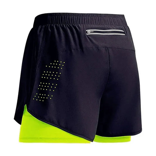 Men's Fitness Training Shorts Summer 2 In 1 Quick Dry Gym