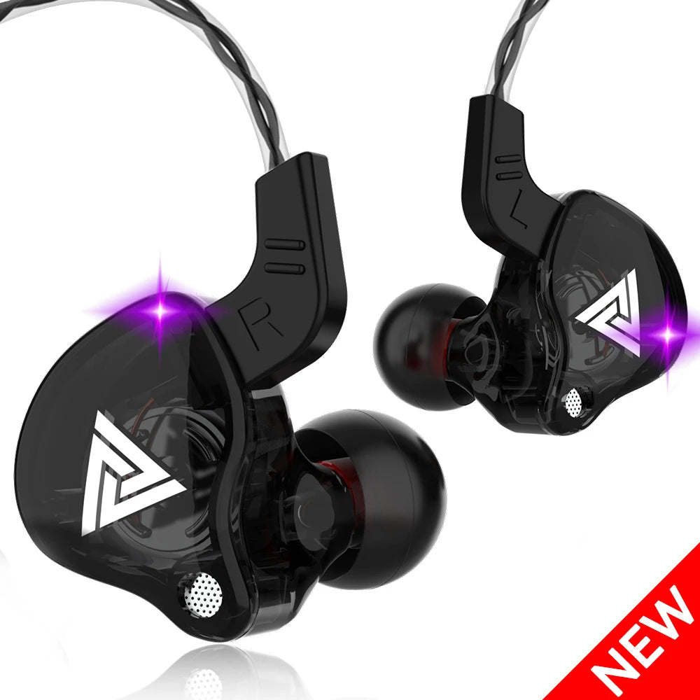 Original QKZ AK6 Copper Driver HiFi Wired Earphone Race Sport