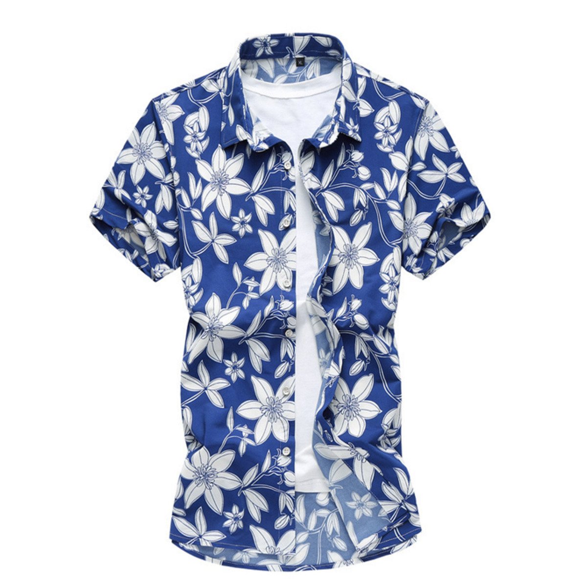 Men's Short Sleeve Floral Shirt