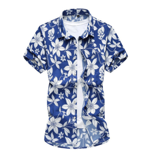 Men's Short Sleeve Floral Shirt