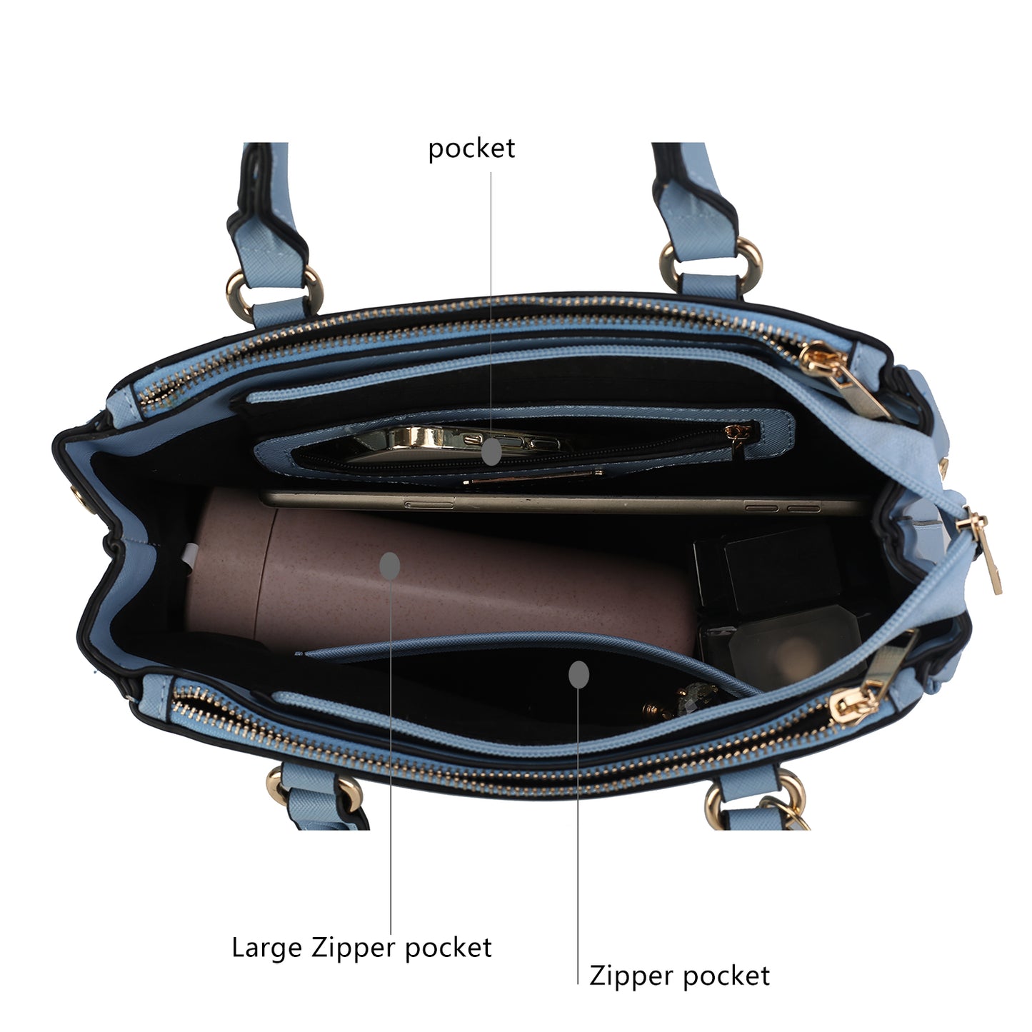 Ruth Vegan Leather Women Satchel Bag with Wallet