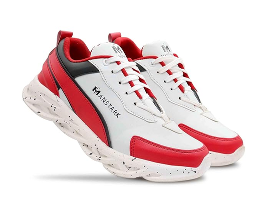 Sport Shoe for Men's and Women | Outdoor Sport Shoe (Size-UK-6) (Color-RED&WHITE)