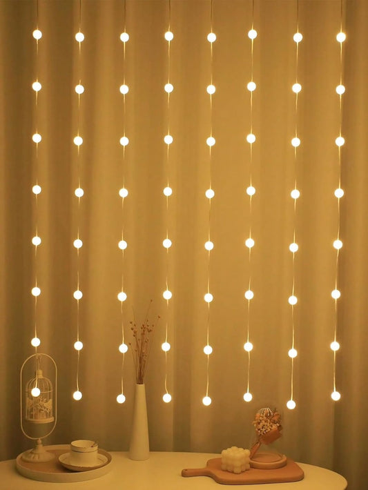 80 Crystal Ball Warm White LED String Lights